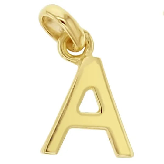 9ct Yellow Gold Initial 'A' pendant
