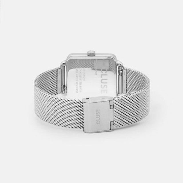 Cluse La Tetragone Silver and White Watch, CW0101207003