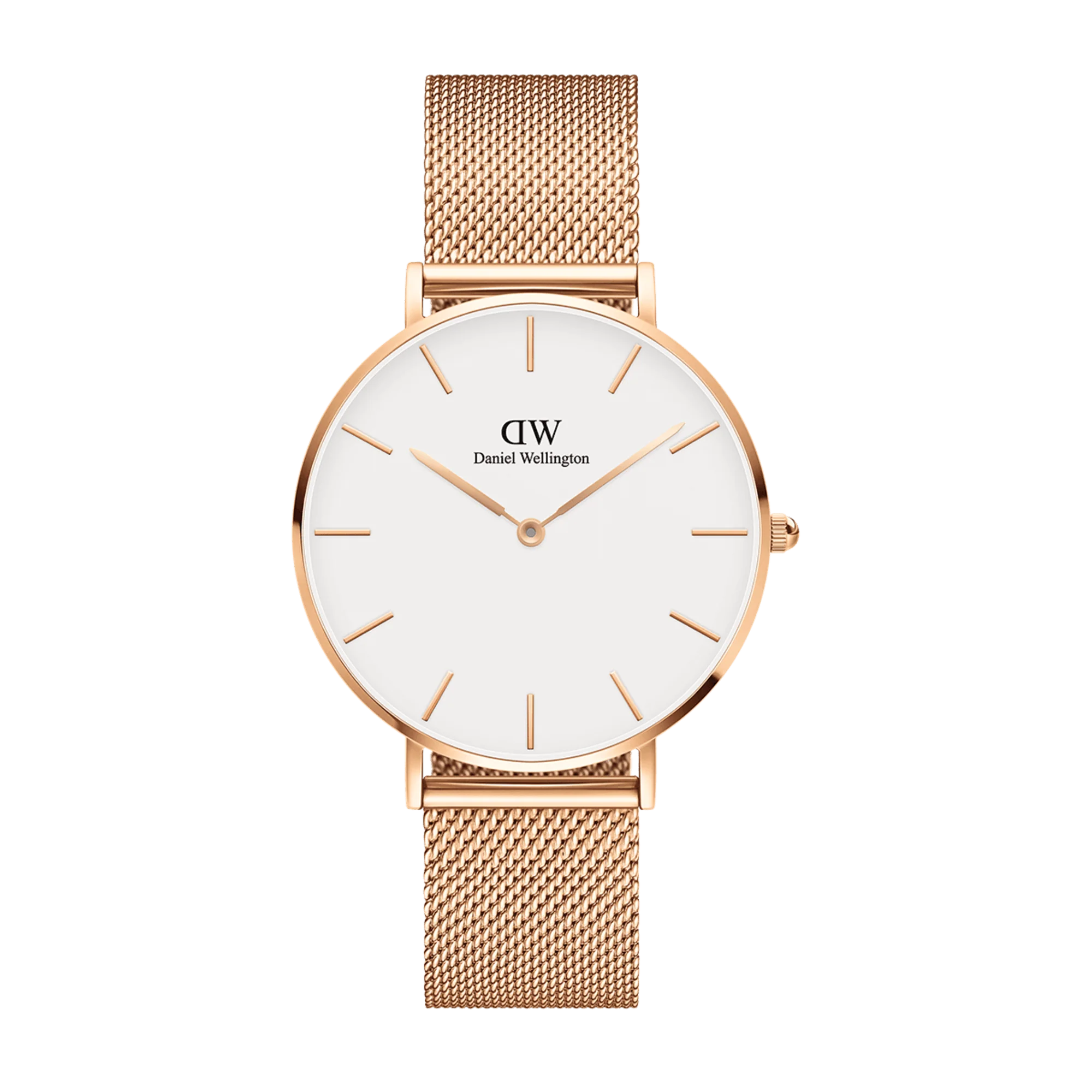 Daniel Wellington Petite Melrose 36 Rose Gold and White Watch