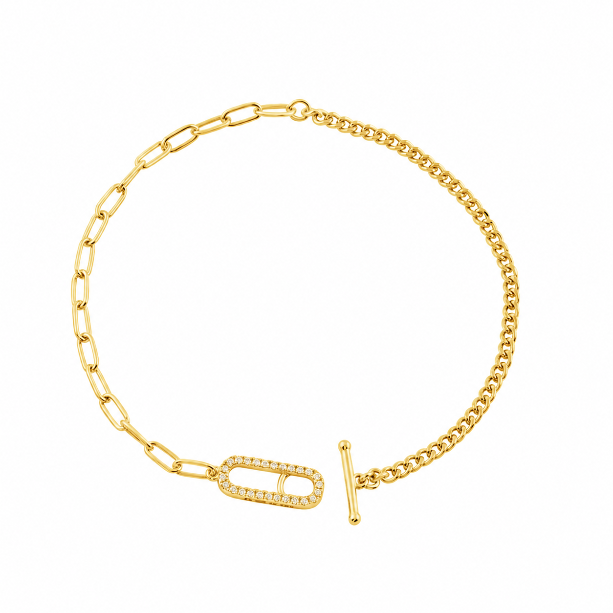 Georgini Alchemy Paperclip Gold Bracelet
