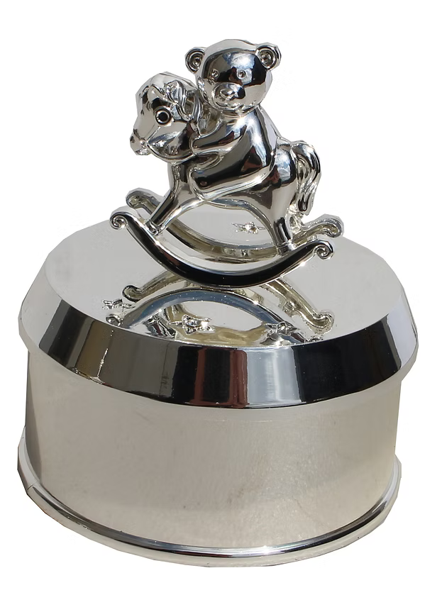 Musical Teddy Trinket Box