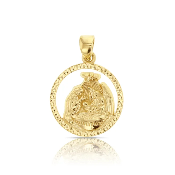 9ct Yellow Gold Baptism pendant