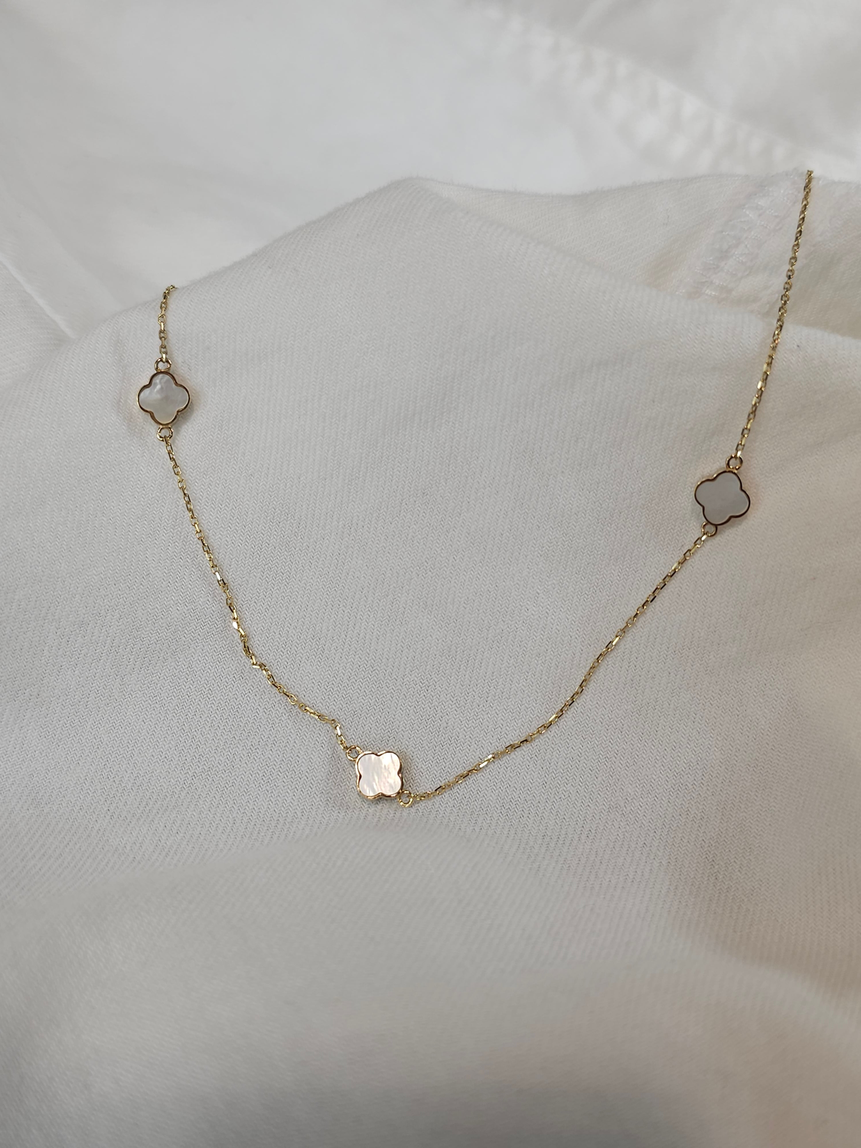 9ct Yellow Gold Mother of Pearl necklet