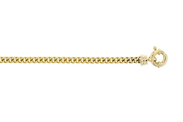 9ct Yellow Gold Silver filled curb bracelet