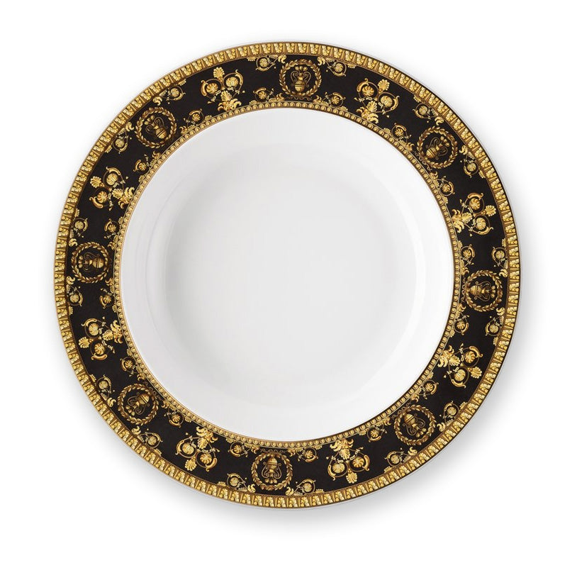 VERSACE Baroque Nero Deep Plate (22cm)