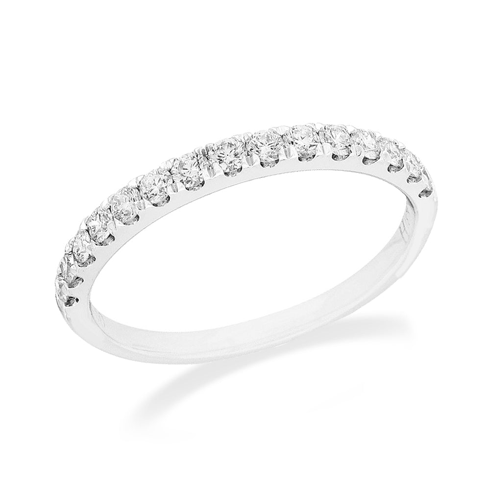 Platinum Round Brilliant Cut Diamond Ring, 0.35ct
