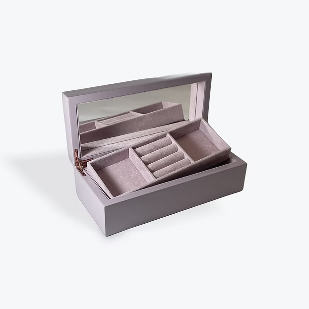 Lilac Rectangle Jewellery Box
