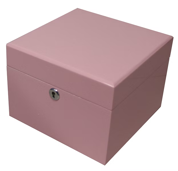 Pink Square Jewellery Box