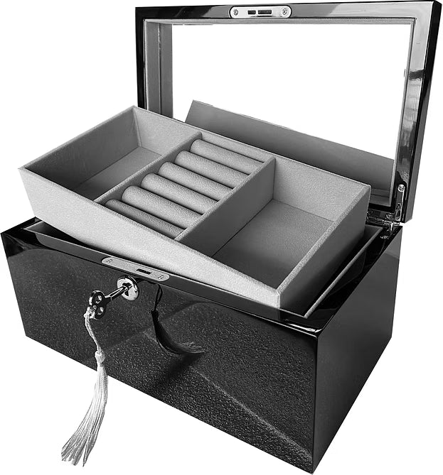 Black Rectangle Jewellery Box
