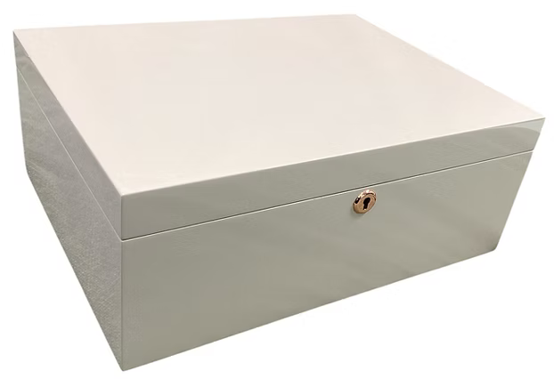 White Rectangle Jewellery Box