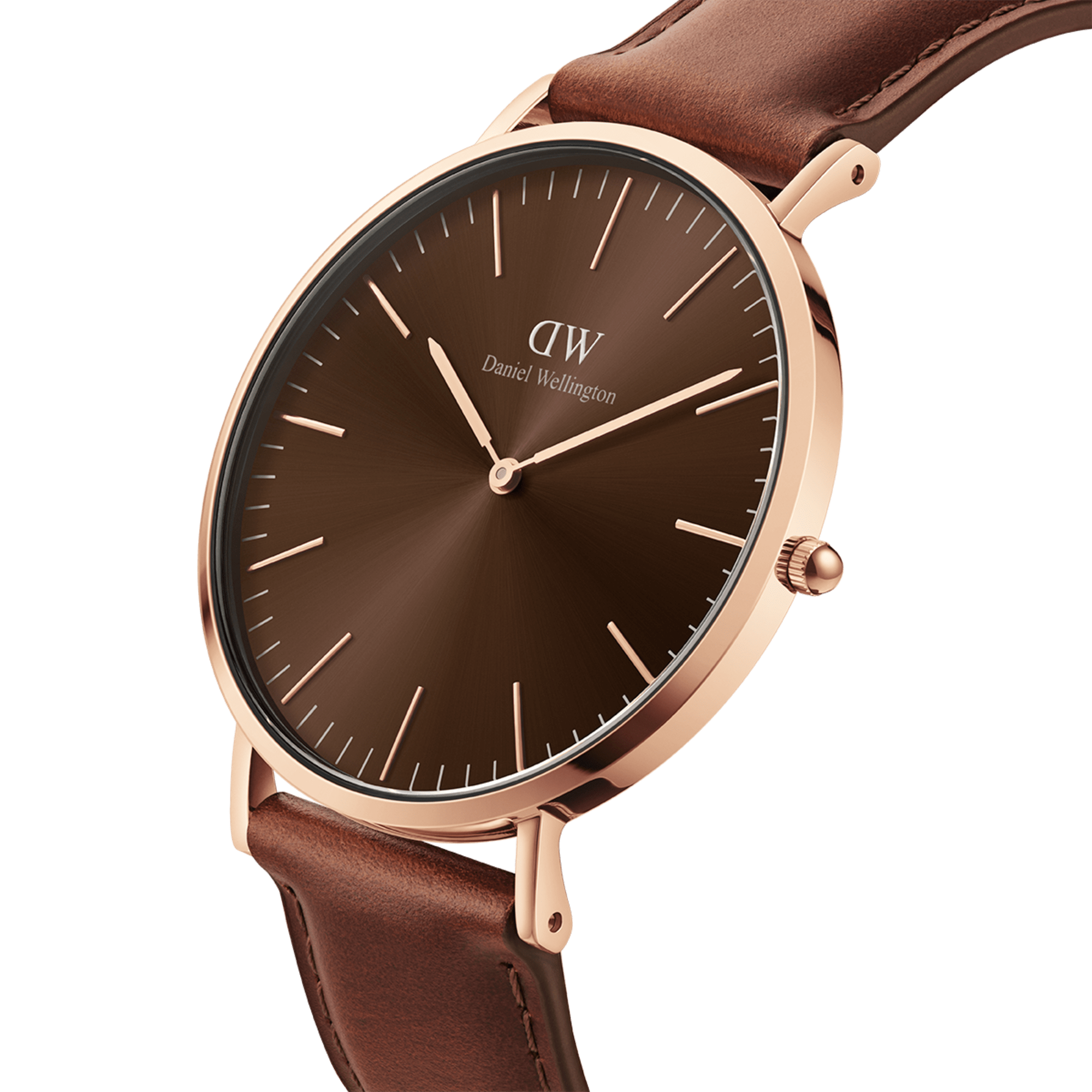 Daniel Wellington Classic 40 St Mawes Rose Gold and Amber Watch