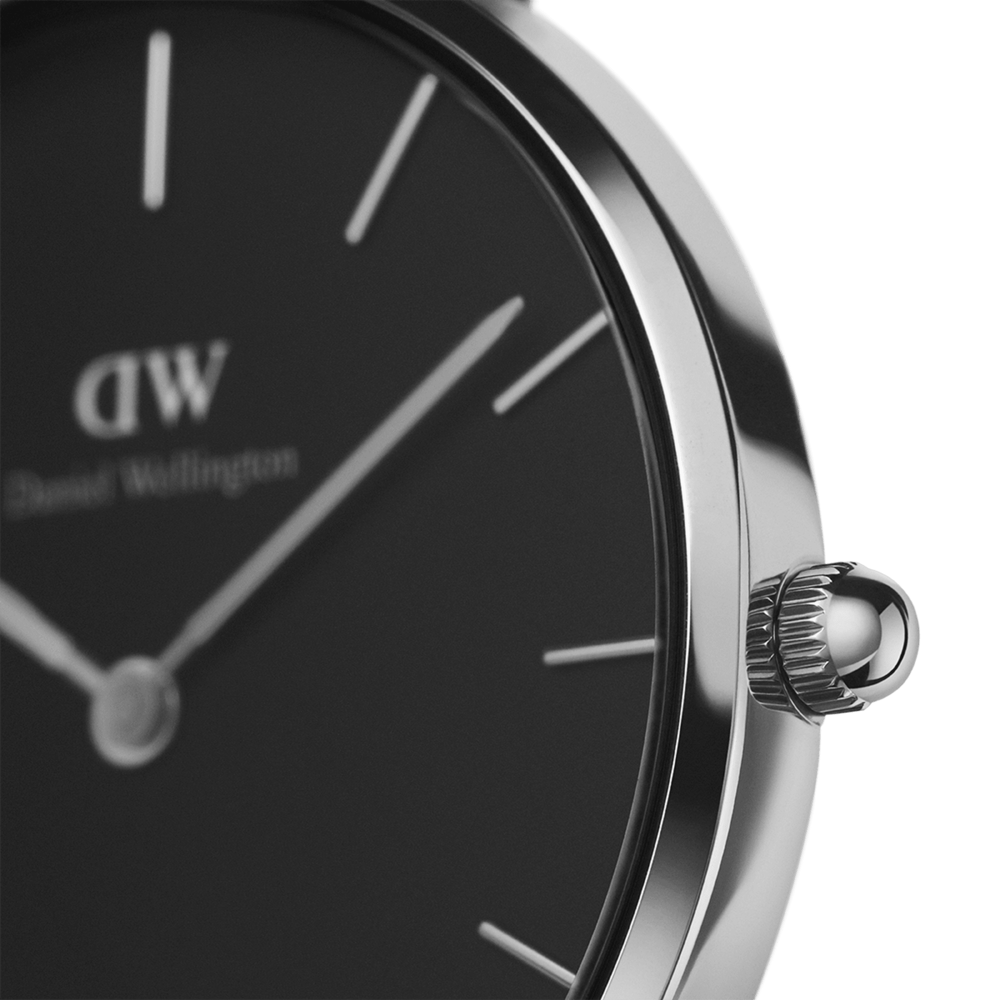 Daniel Wellington Petite 32 Silver & Black Watch
