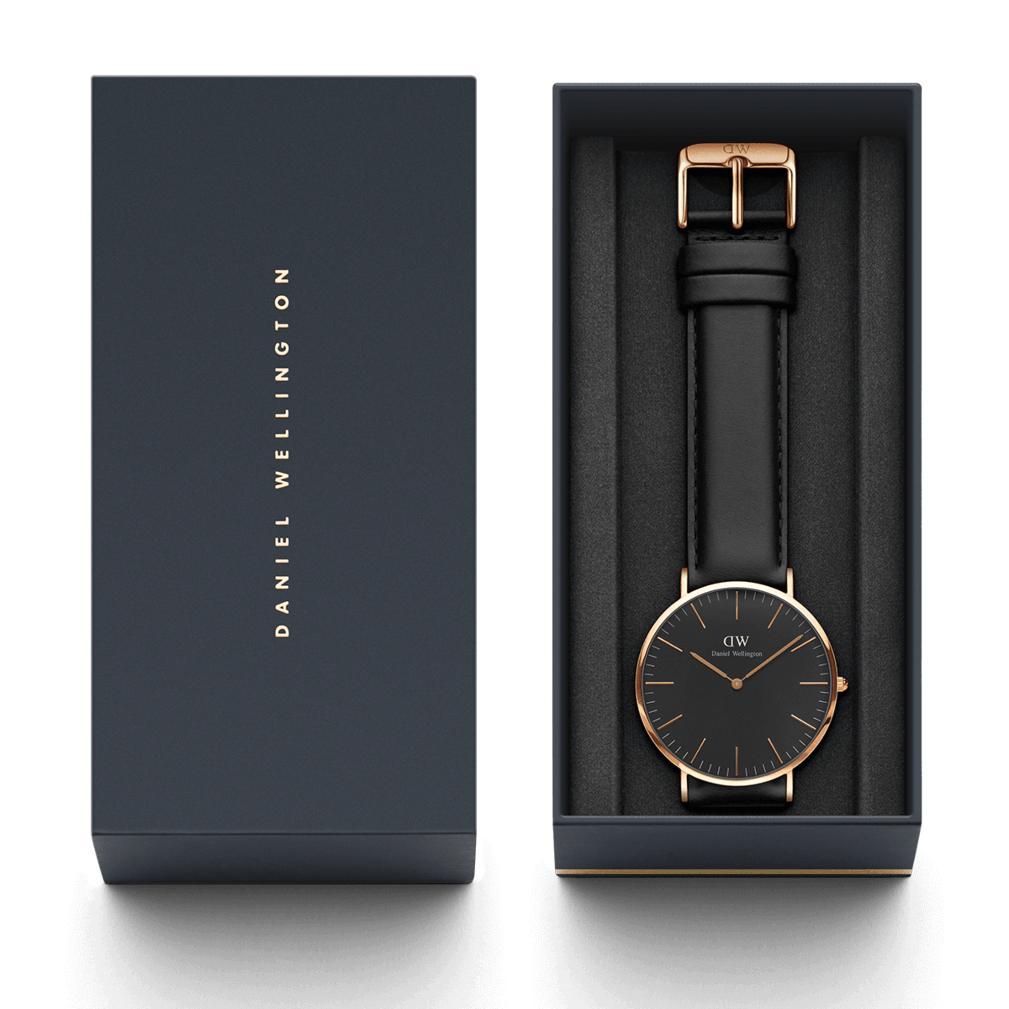 Daniel Wellington Classic 40 Sheffield Rose Gold and Black Watch