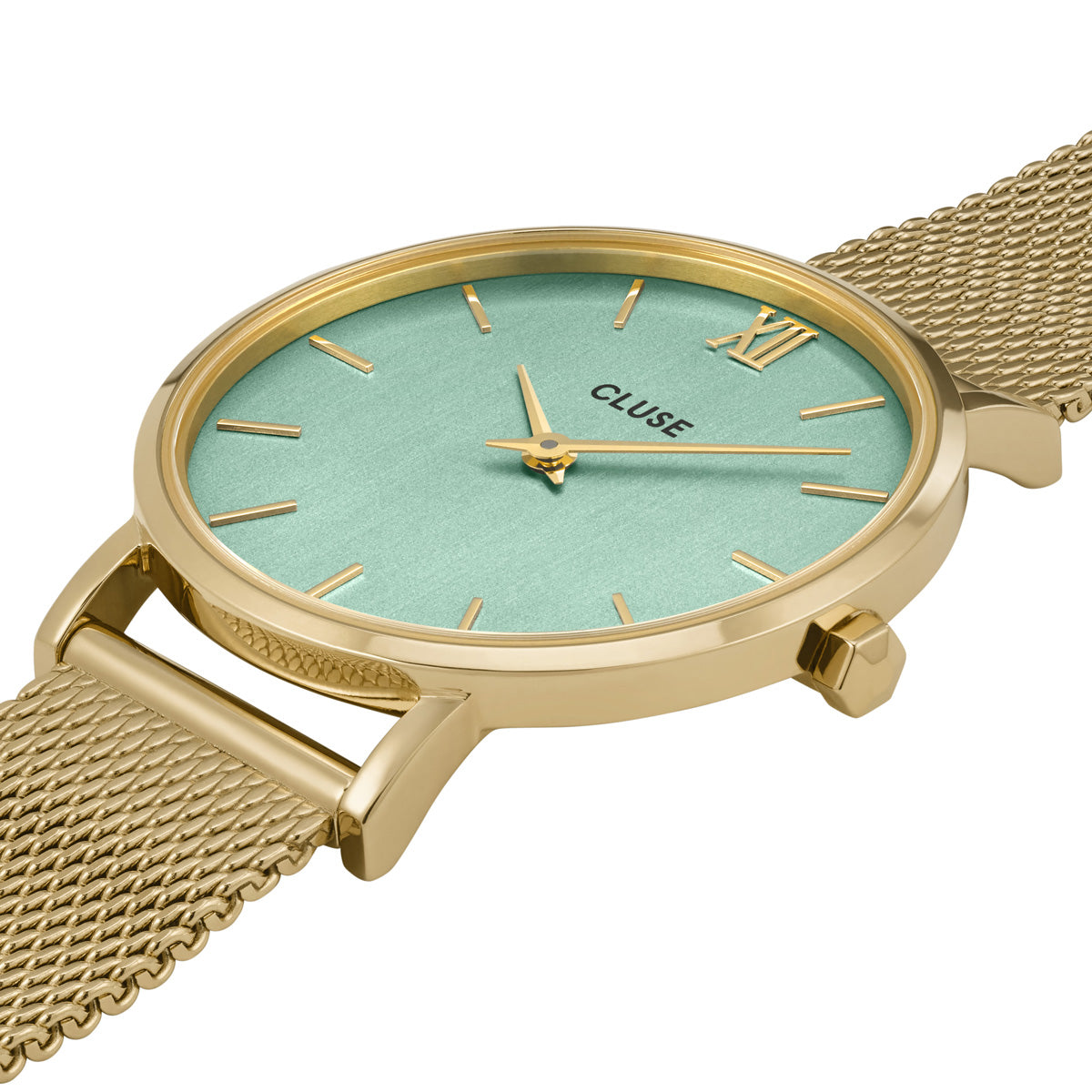 CLUSE Minuit Gold Stone Green/Gold Mesh CW0101203030