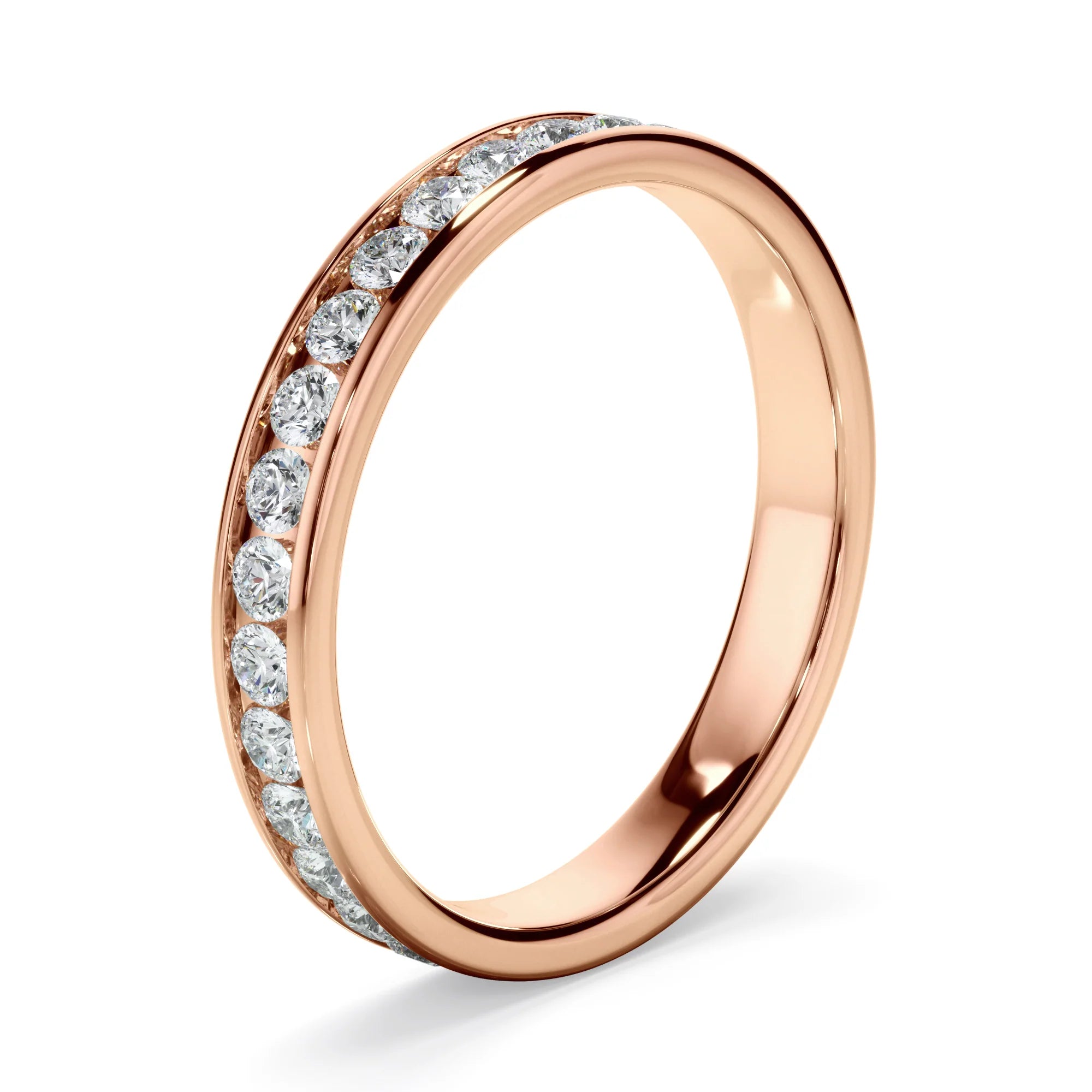 Diamond Channel Set Eternity Wedding Ring