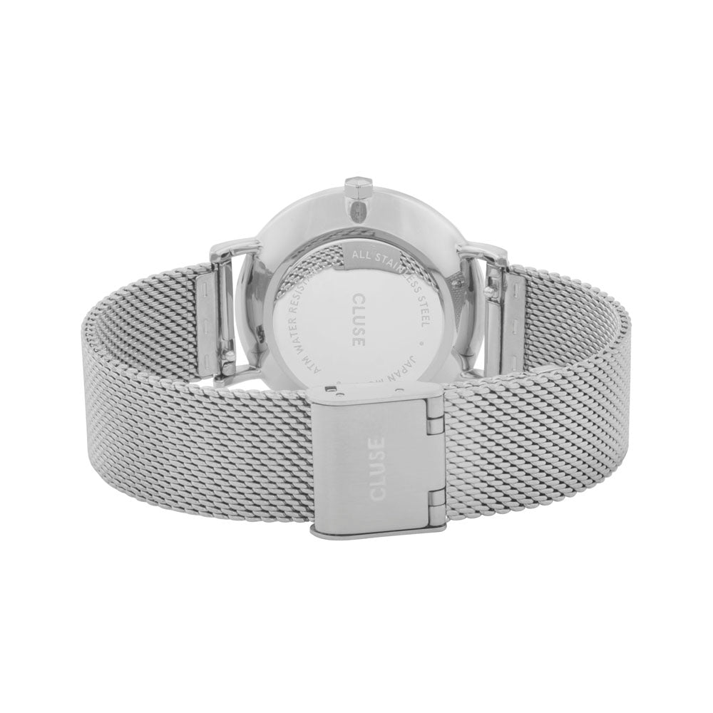 CLUSE Minuit Mesh Silver & Black CW0101203005