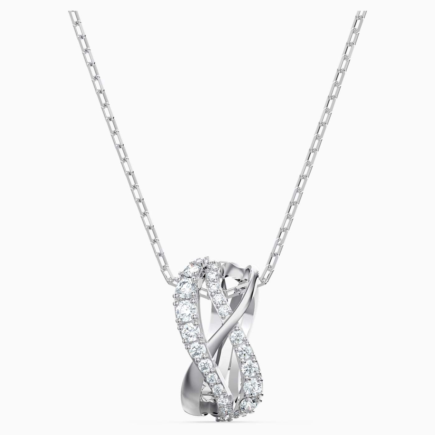 SWAROVSKI -  White Twist Rows Pendant
